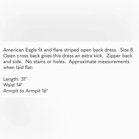American Eagle 🦅 Outfitters vintage dress open back Size 8 - Picture 11 of 13